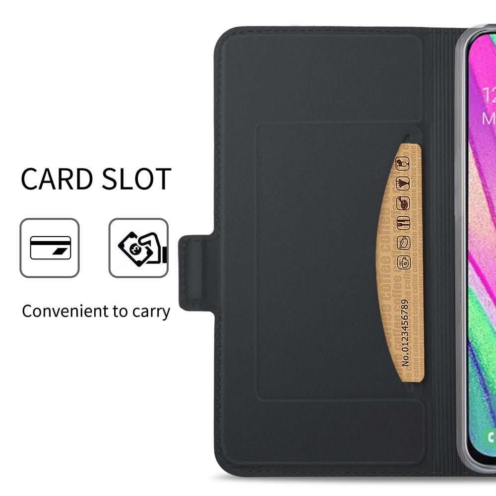 Slim Card Wallet Galaxy A40 svart