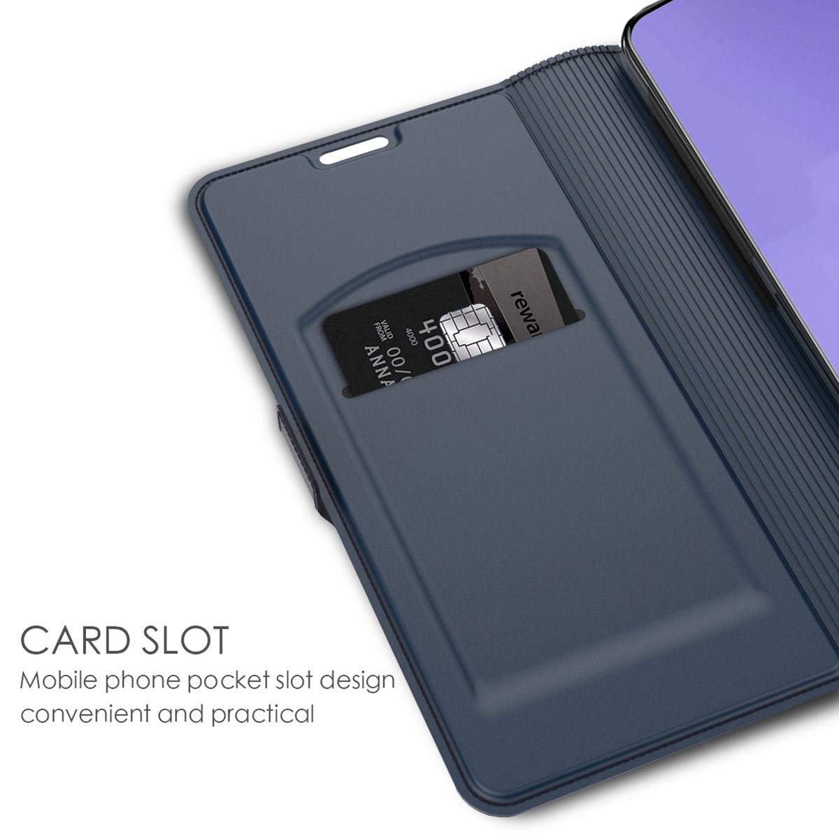 Slim Card Wallet Samsung Galaxy A51 marinblå