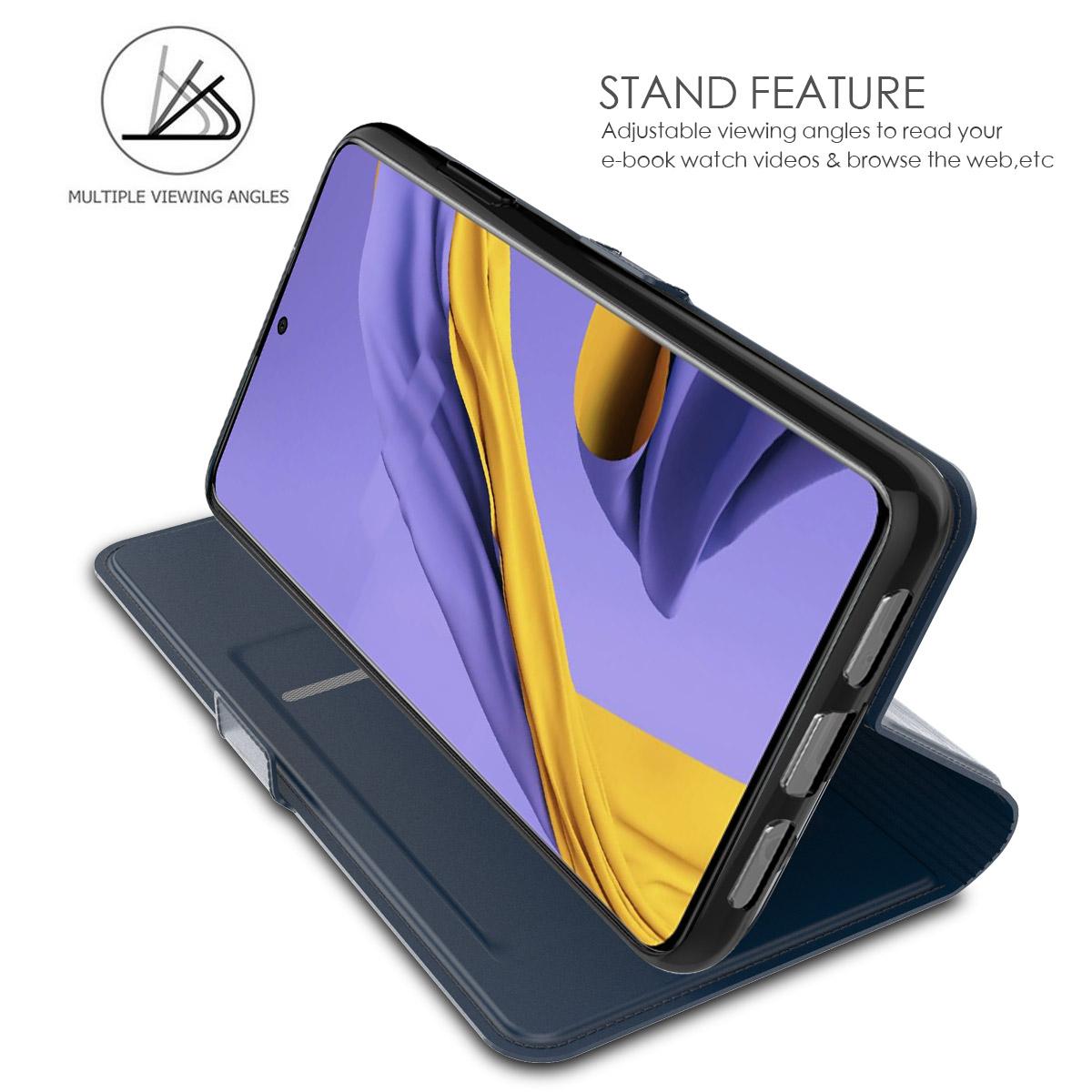 Slim Card Wallet Samsung Galaxy A51 marinblå