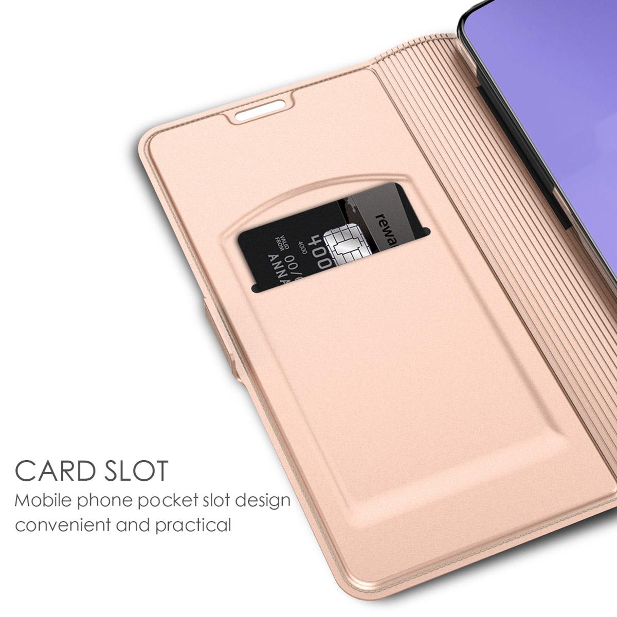 Slim Card Wallet Samsung Galaxy A71 roséguld