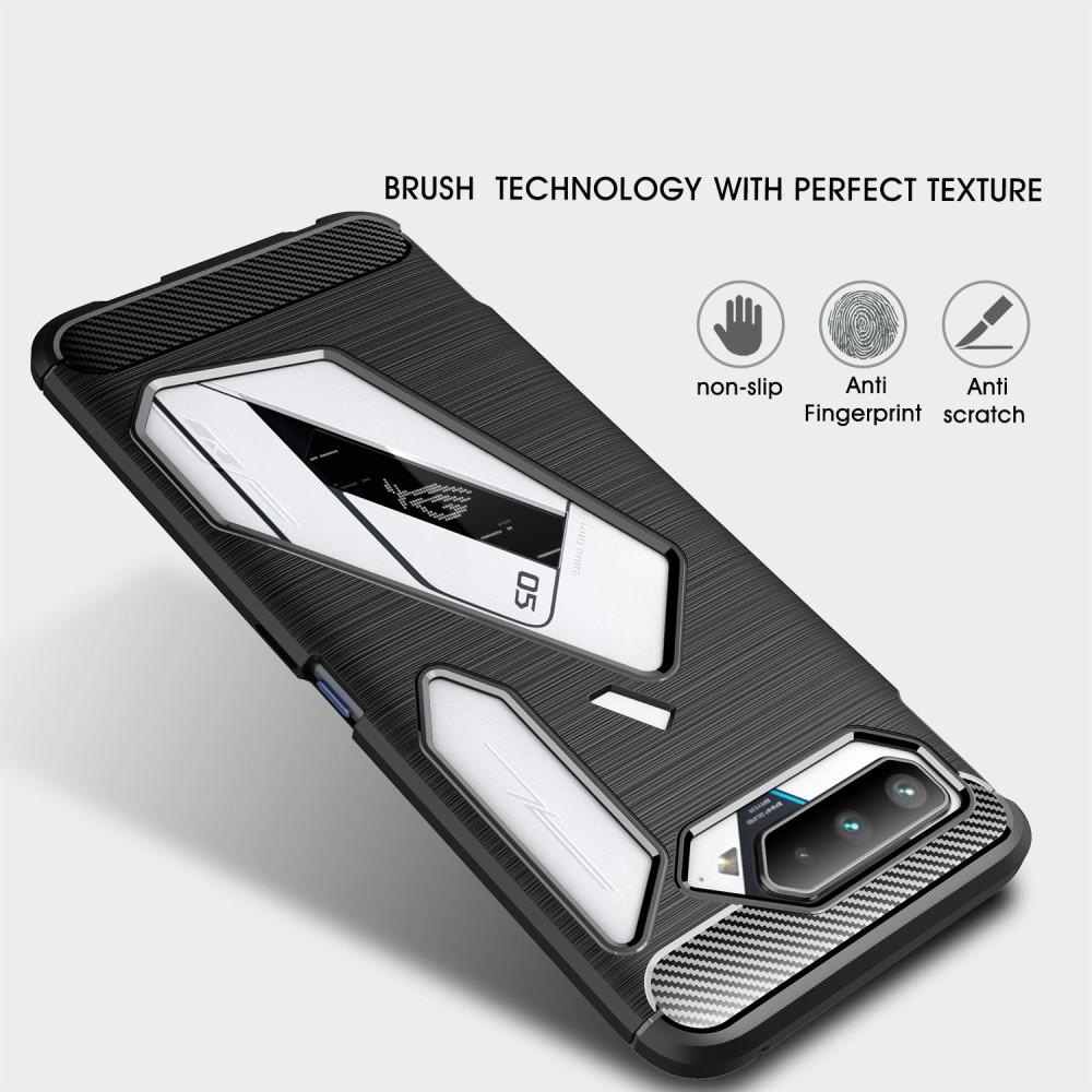 Asus ROG Phone 5 Skal TPU Brushed Svart