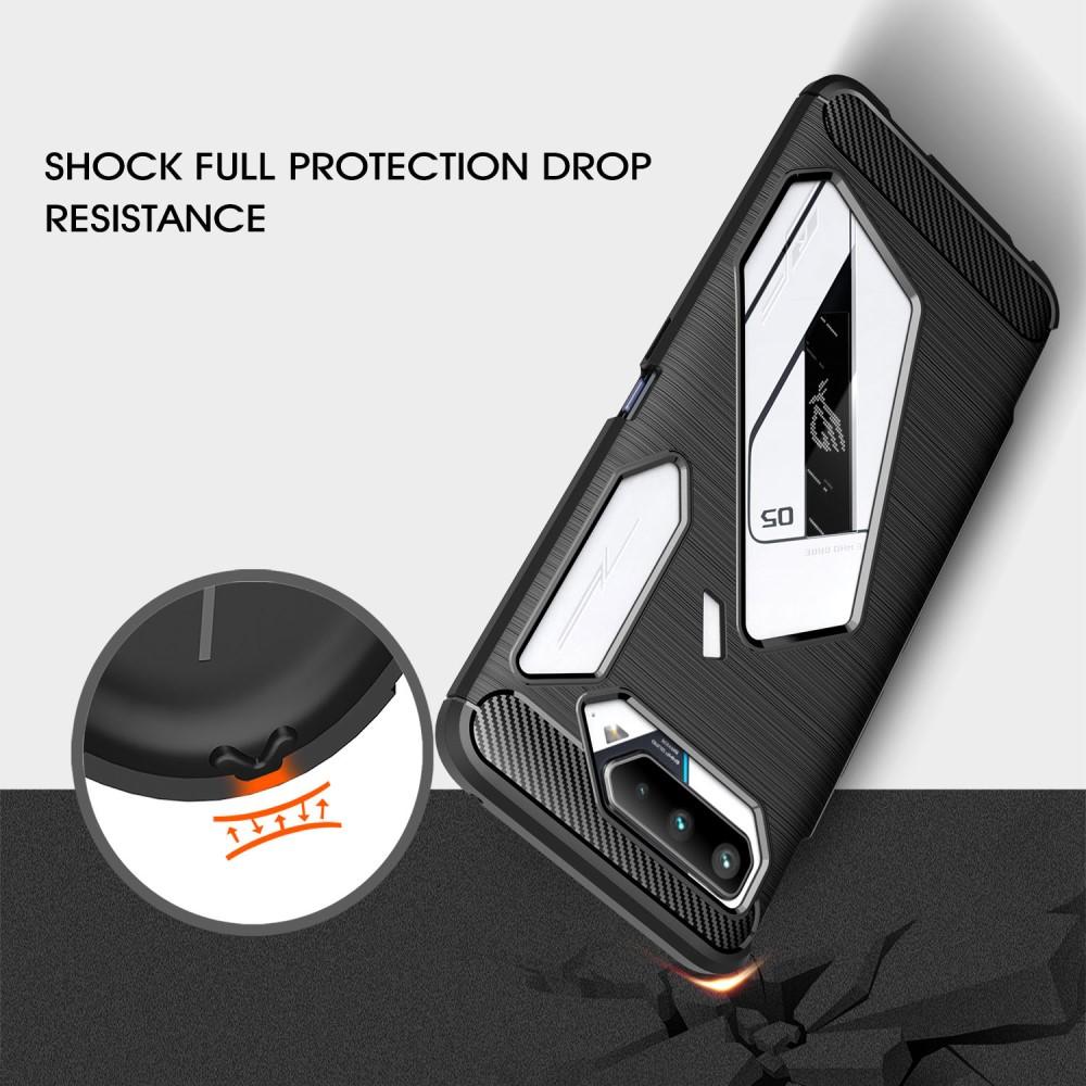 Asus ROG Phone 5 Skal TPU Brushed Svart
