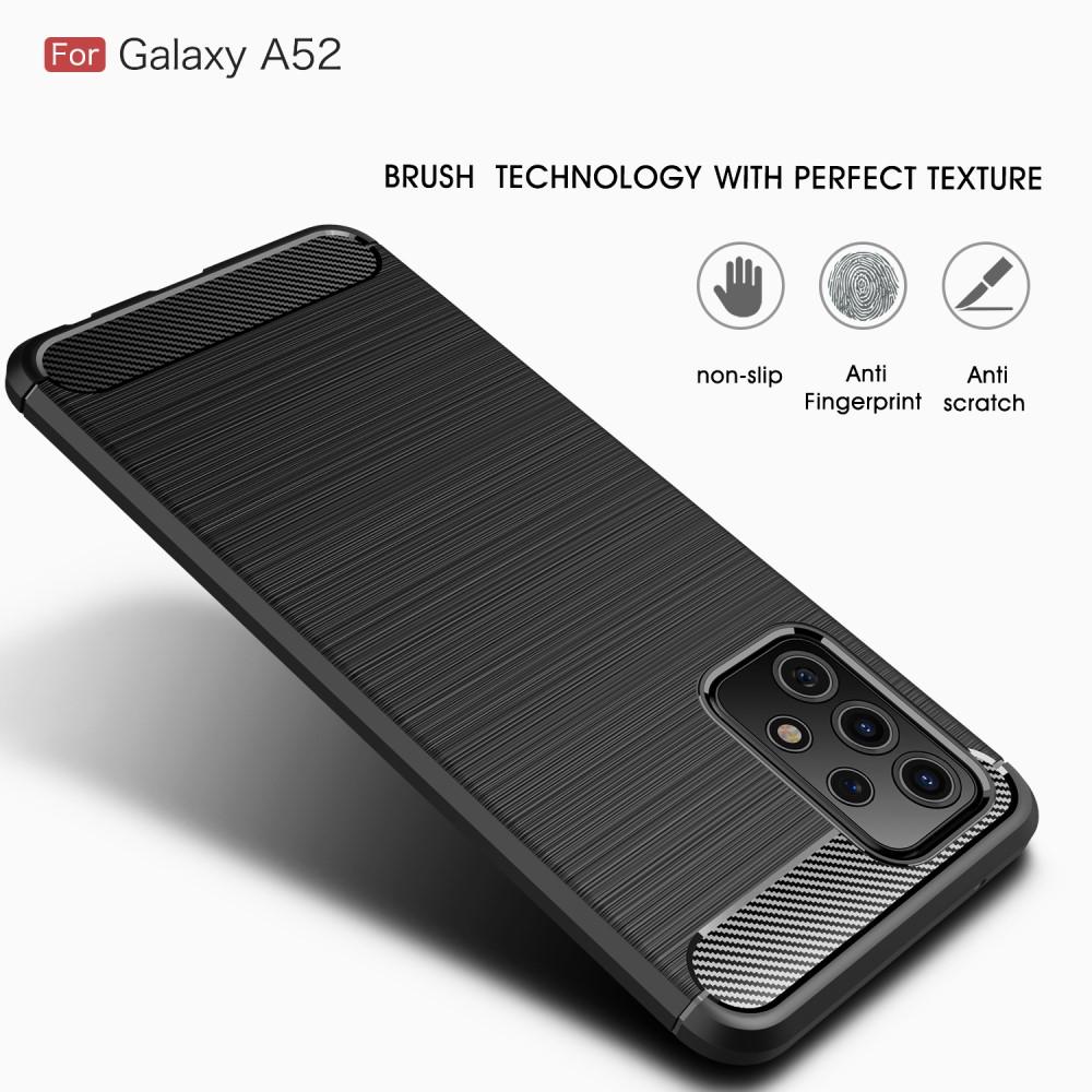 Samsung Galaxy A52 5G Skal TPU Brushed Svart