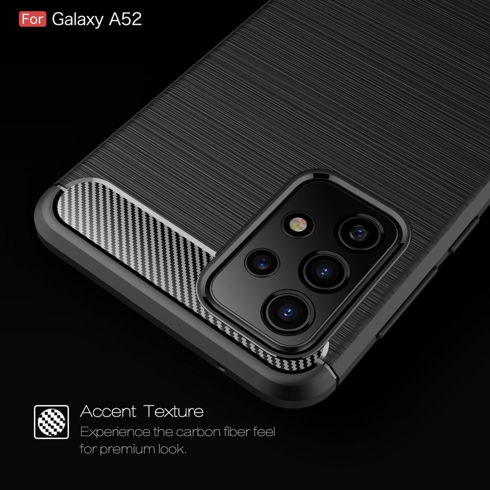 Samsung Galaxy A52 5G Skal TPU Brushed Svart