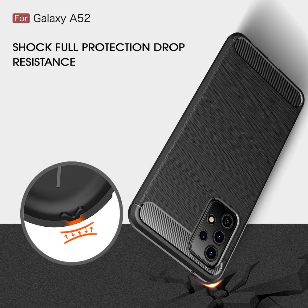 Samsung Galaxy A52 5G Skal TPU Brushed Svart