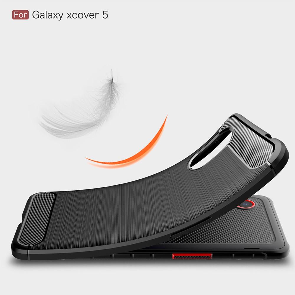 Samsung Galaxy Xcover 5 Skal TPU Brushed Svart