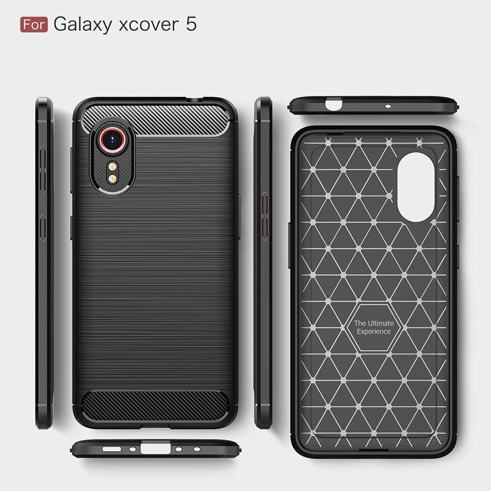 Samsung Galaxy Xcover 5 Skal TPU Brushed Svart