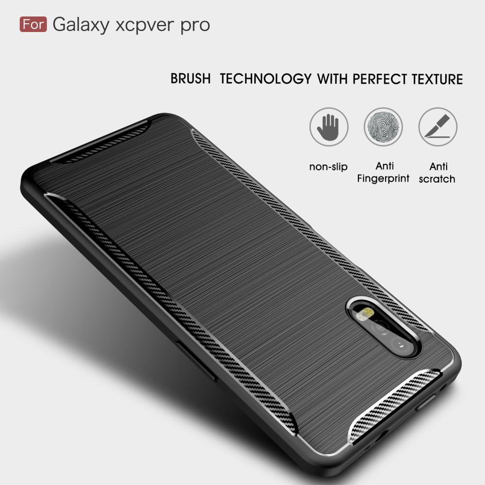 Samsung Galaxy Xcover Pro Skal TPU Brushed Svart