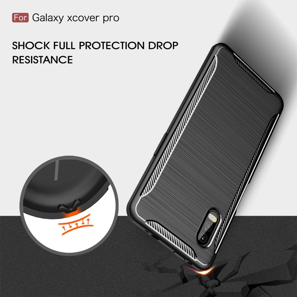 Samsung Galaxy Xcover Pro Skal TPU Brushed Svart