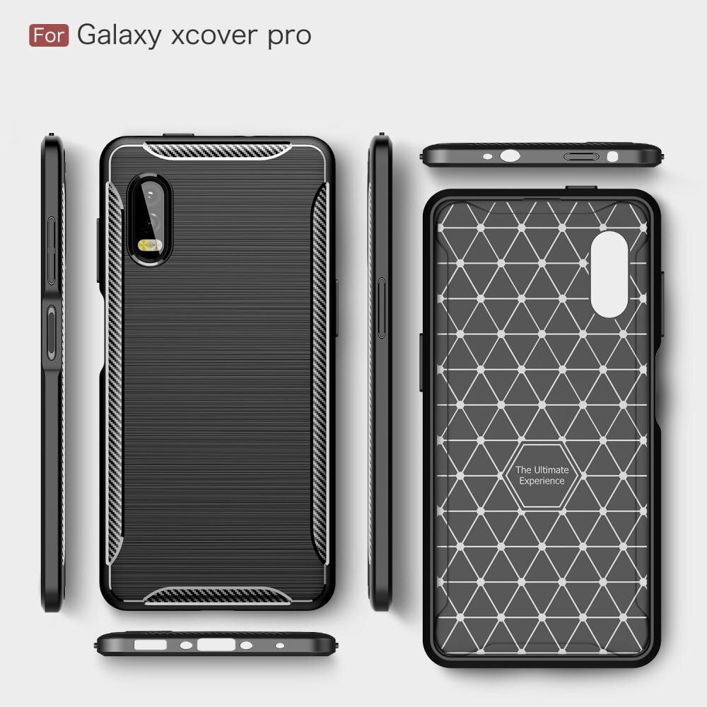 Samsung Galaxy Xcover Pro Skal TPU Brushed Svart