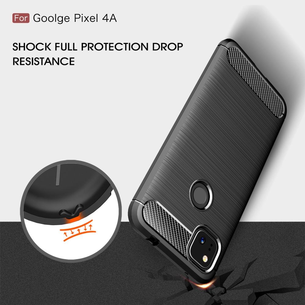 Google Pixel 4a Skal TPU Brushed Svart