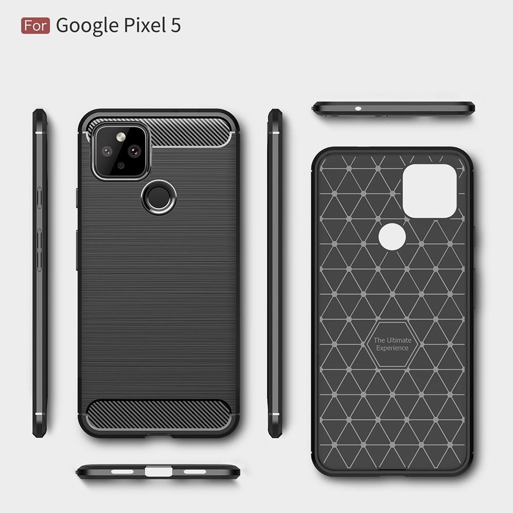Google Pixel 5 Skal TPU Brushed Svart