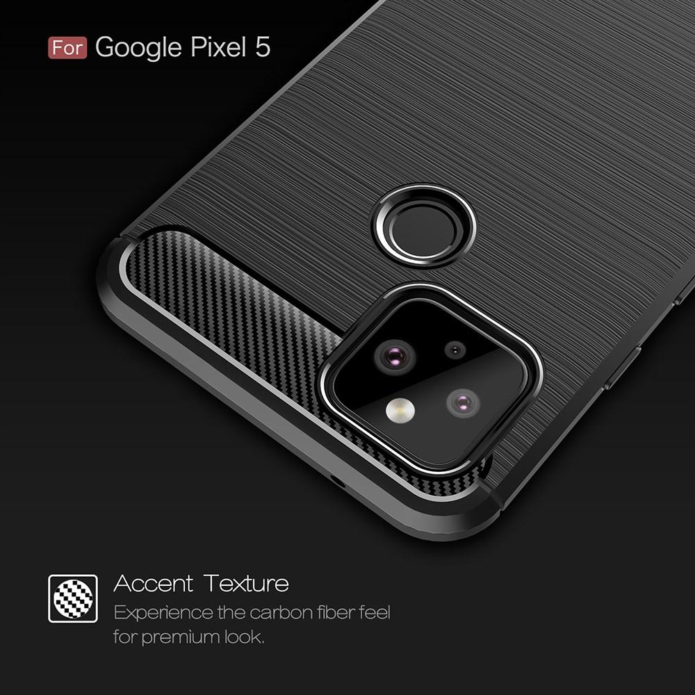 Google Pixel 5 Skal TPU Brushed Svart