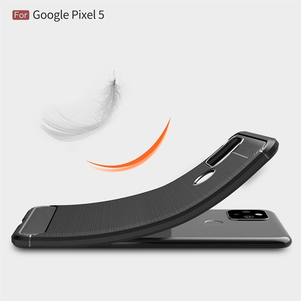 Google Pixel 5 Skal TPU Brushed Svart