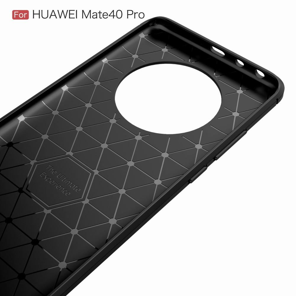 Huawei Mate 40 Pro Skal TPU Brushed Svart