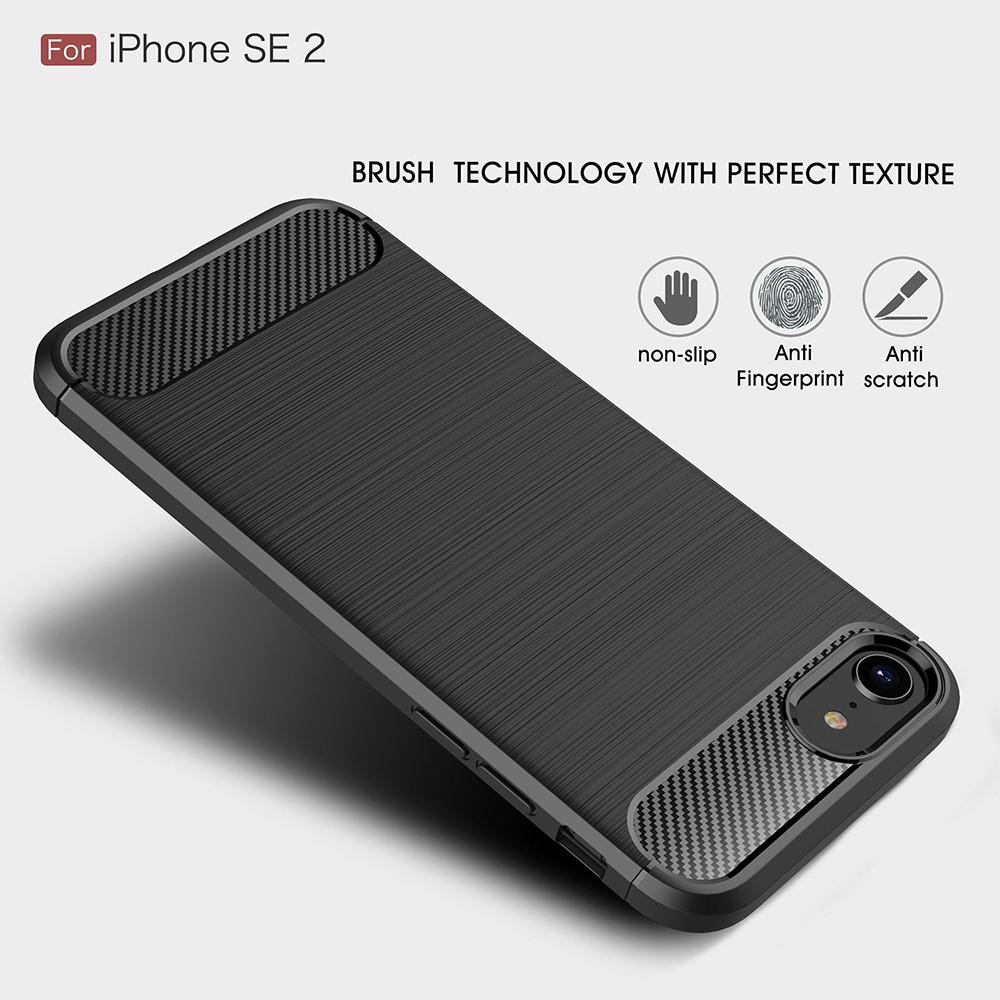 iPhone SE 2022 Skal TPU Brushed Svart