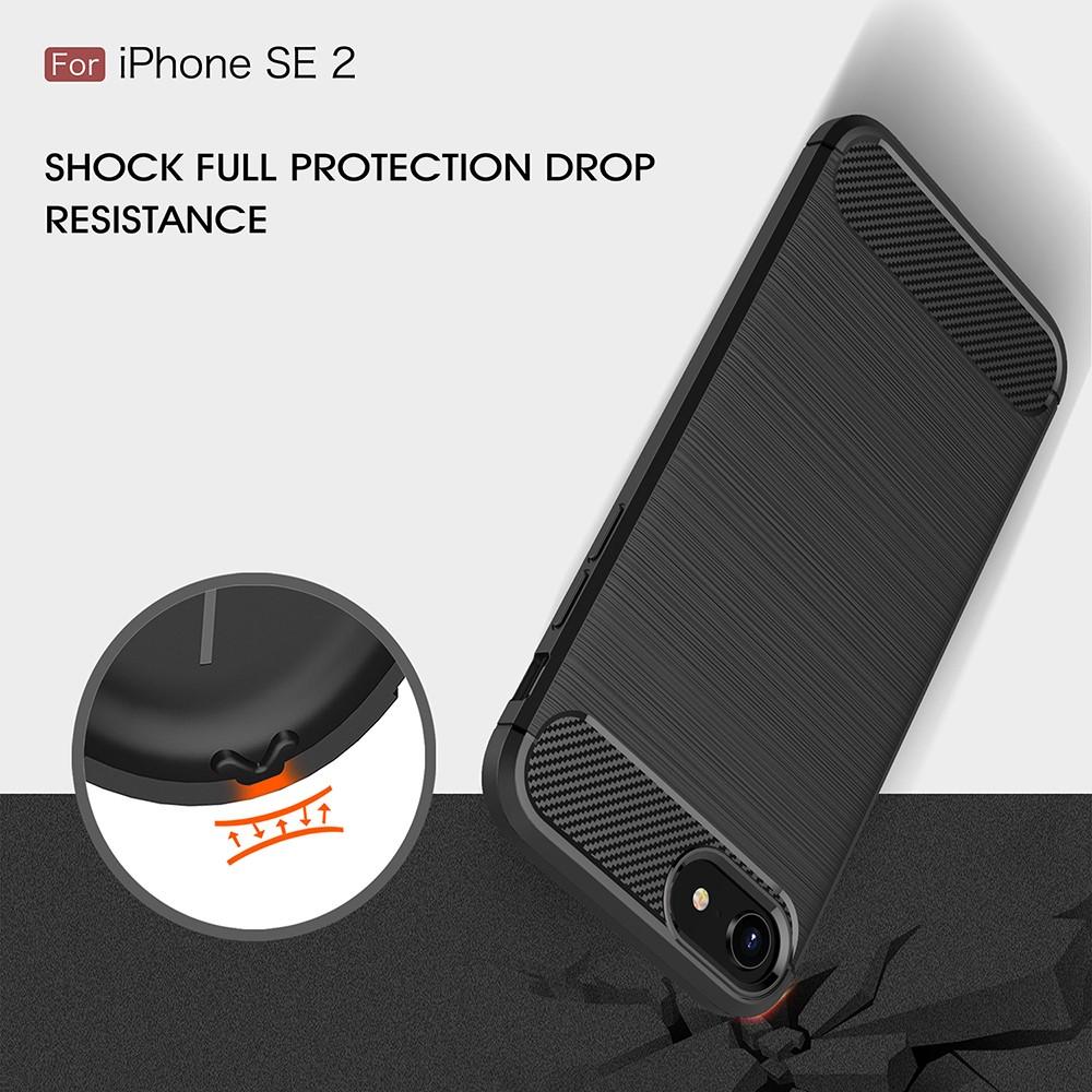 iPhone SE 2022 Skal TPU Brushed Svart