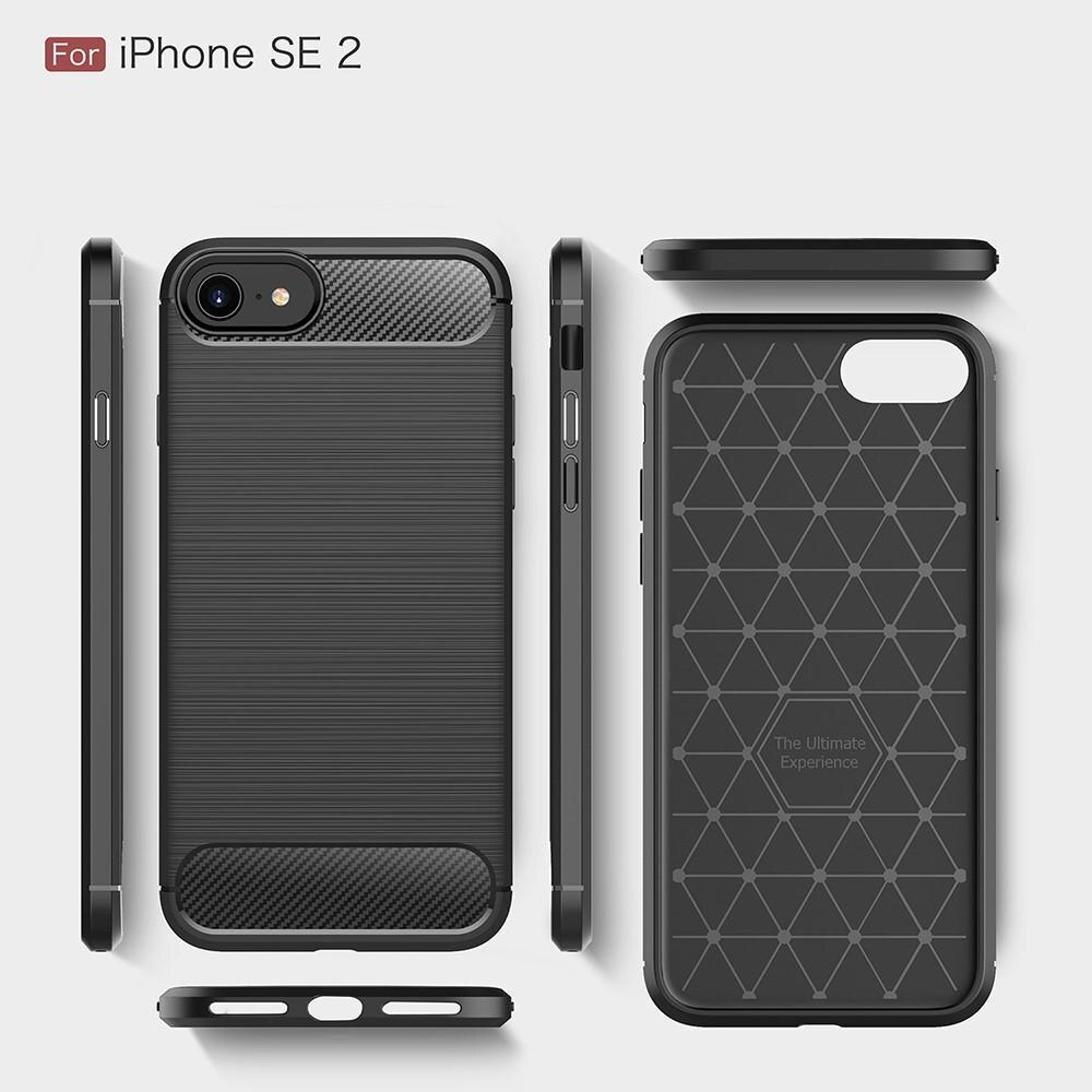 iPhone SE 2022 Skal TPU Brushed Svart