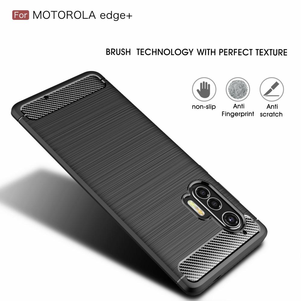 Brushed TPU Case Motorola Edge Plus Black