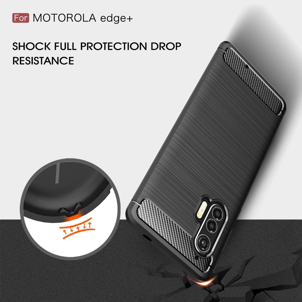 Brushed TPU Case Motorola Edge Plus Black