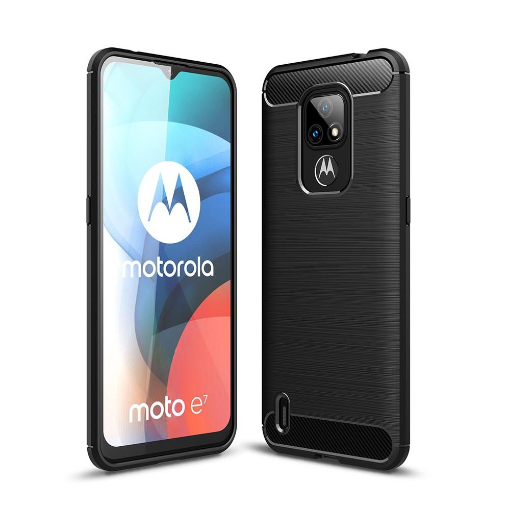 Motorola Moto E7 Skal TPU Brushed Svart