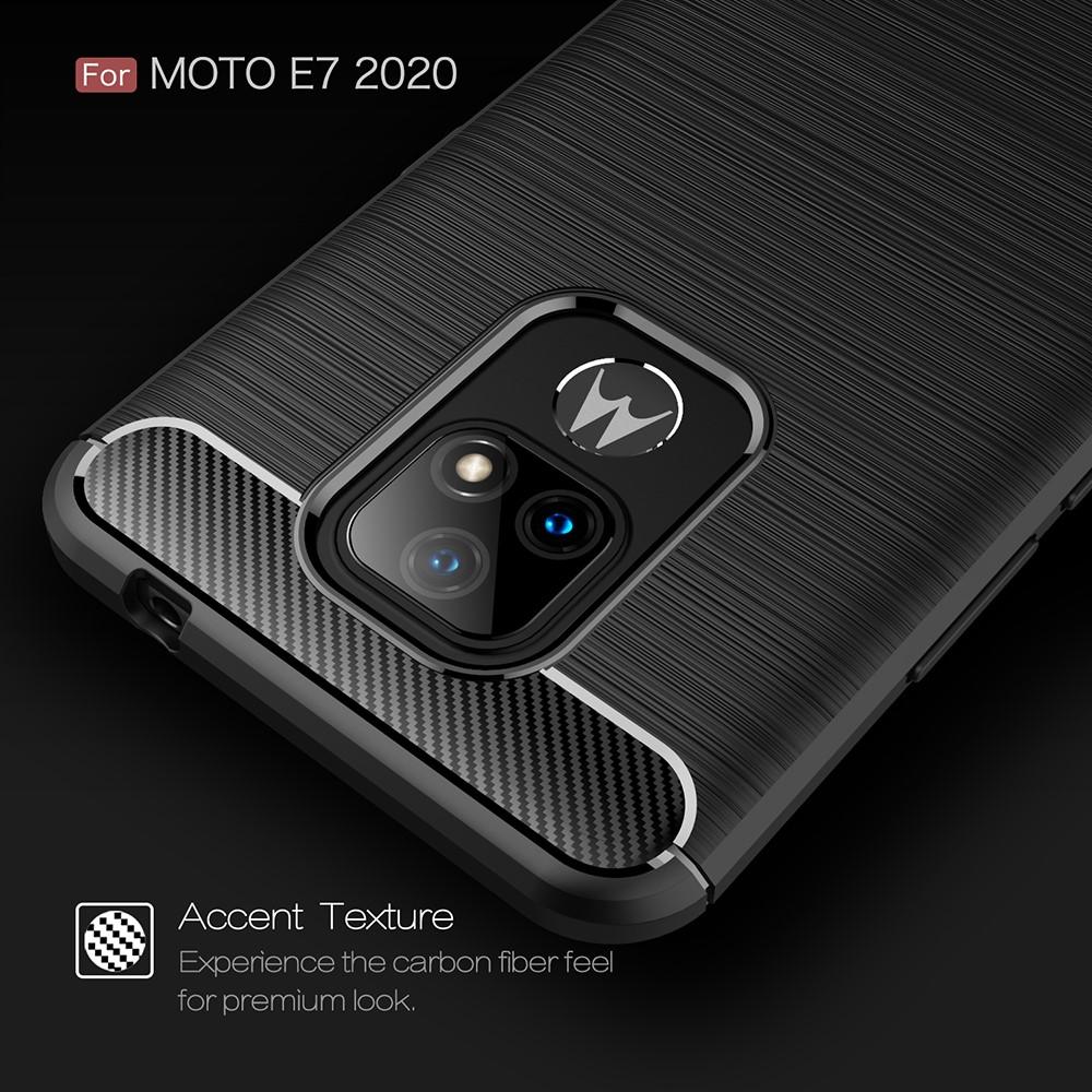 Motorola Moto E7 Skal TPU Brushed Svart