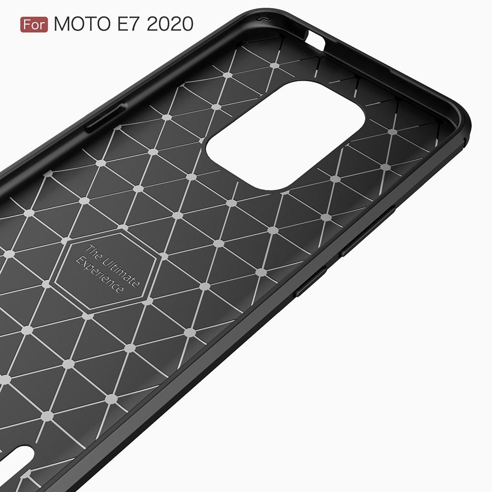 Motorola Moto E7 Skal TPU Brushed Svart