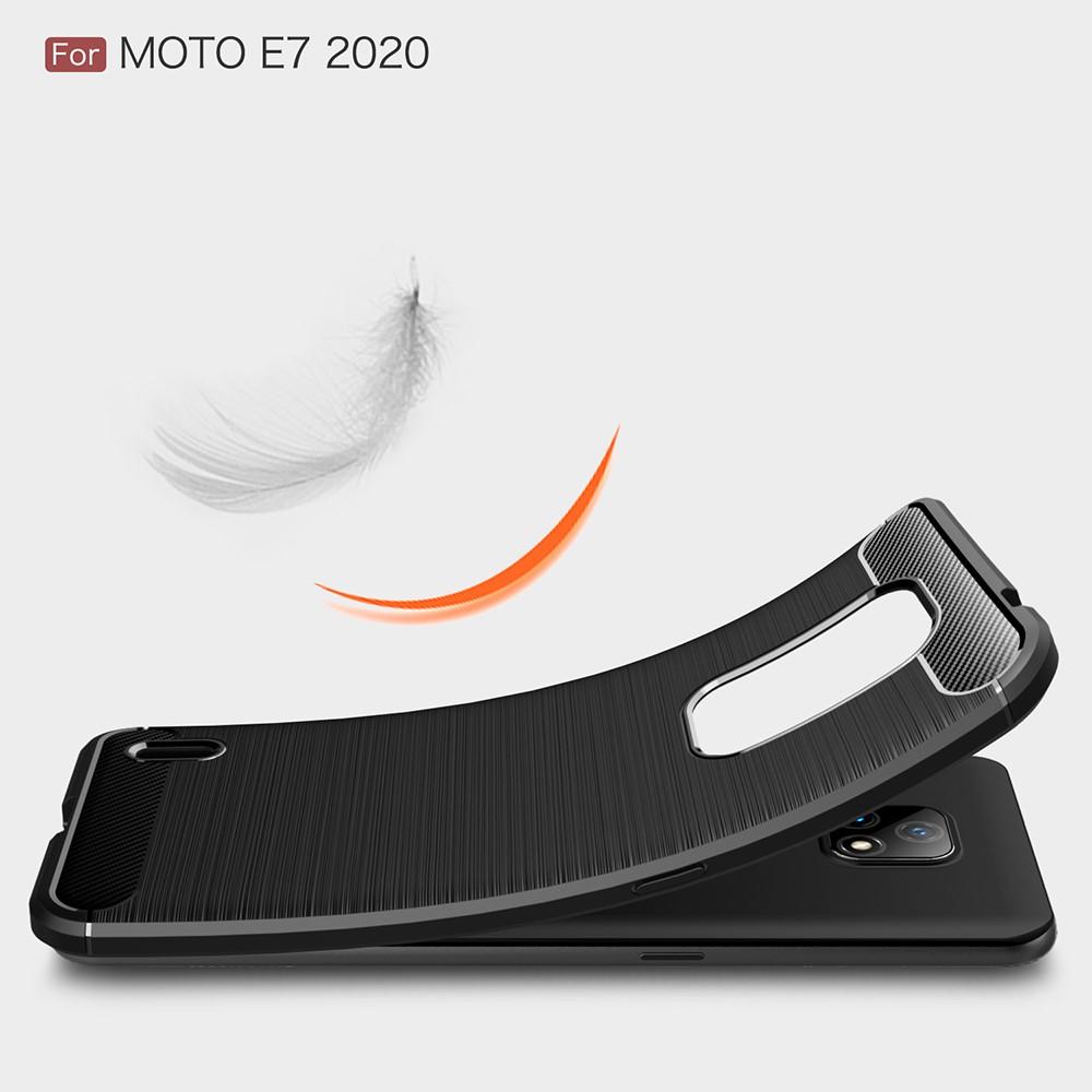 Motorola Moto E7 Skal TPU Brushed Svart