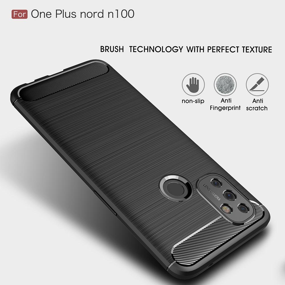  OnePlus Nord N100 Skal TPU Brushed Svart