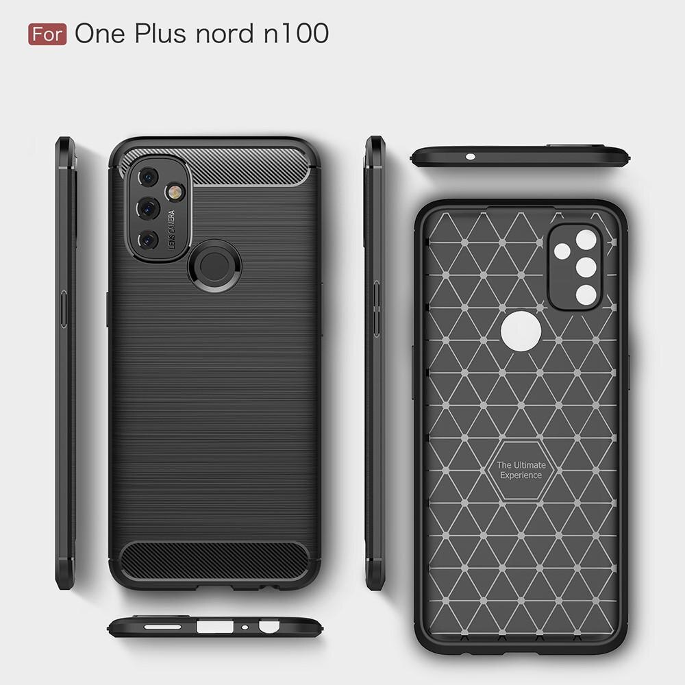  OnePlus Nord N100 Skal TPU Brushed Svart