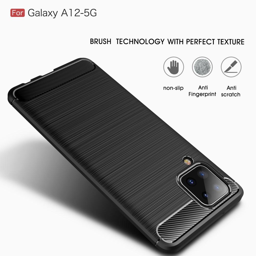 Brushed TPU Case Samsung Galaxy A12 Black