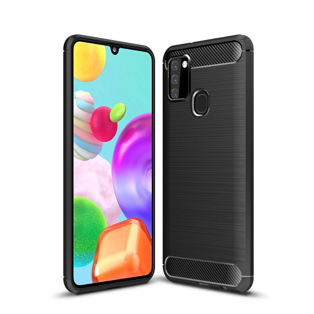 Brushed TPU Case Samsung Galaxy A21s Black