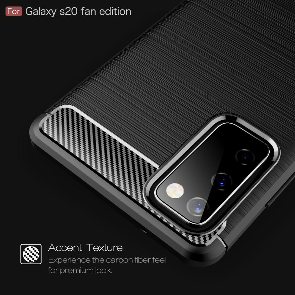 Samsung Galaxy S20 FE Skal TPU Brushed Svart