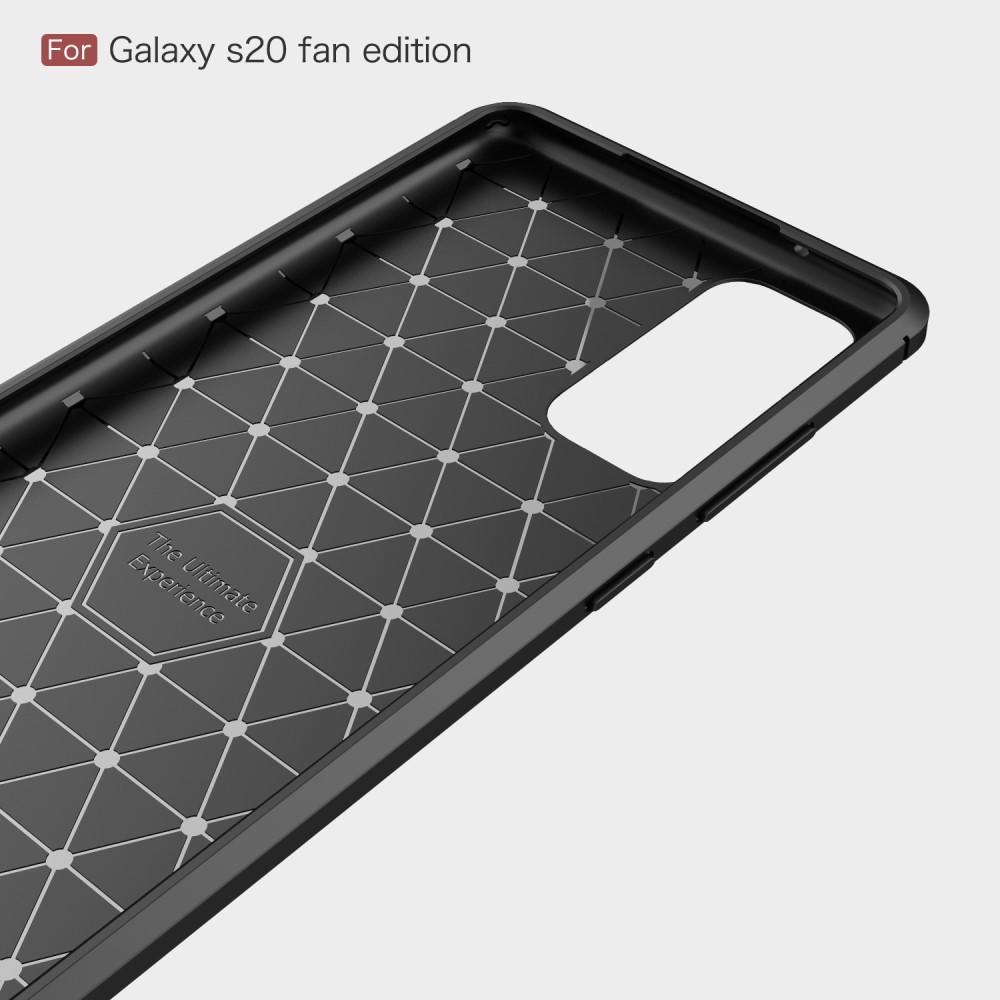 Samsung Galaxy S20 FE Skal TPU Brushed Svart