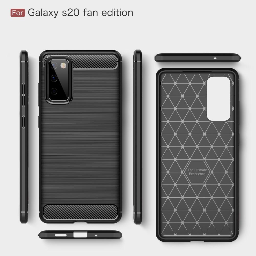 Samsung Galaxy S20 FE Skal TPU Brushed Svart