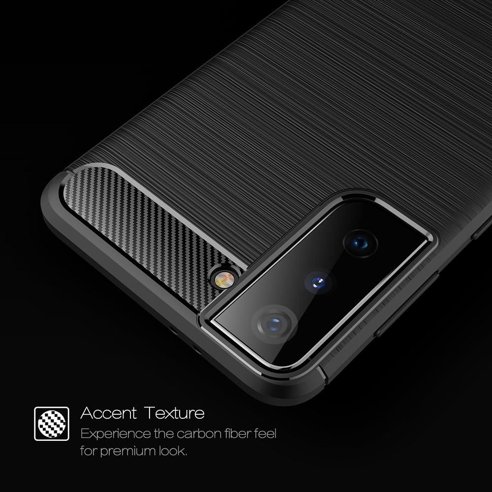 Samsung Galaxy S21 Skal TPU Brushed Svart