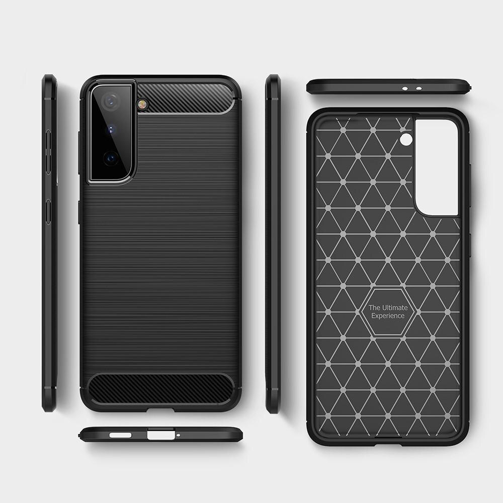 Samsung Galaxy S21 Skal TPU Brushed Svart