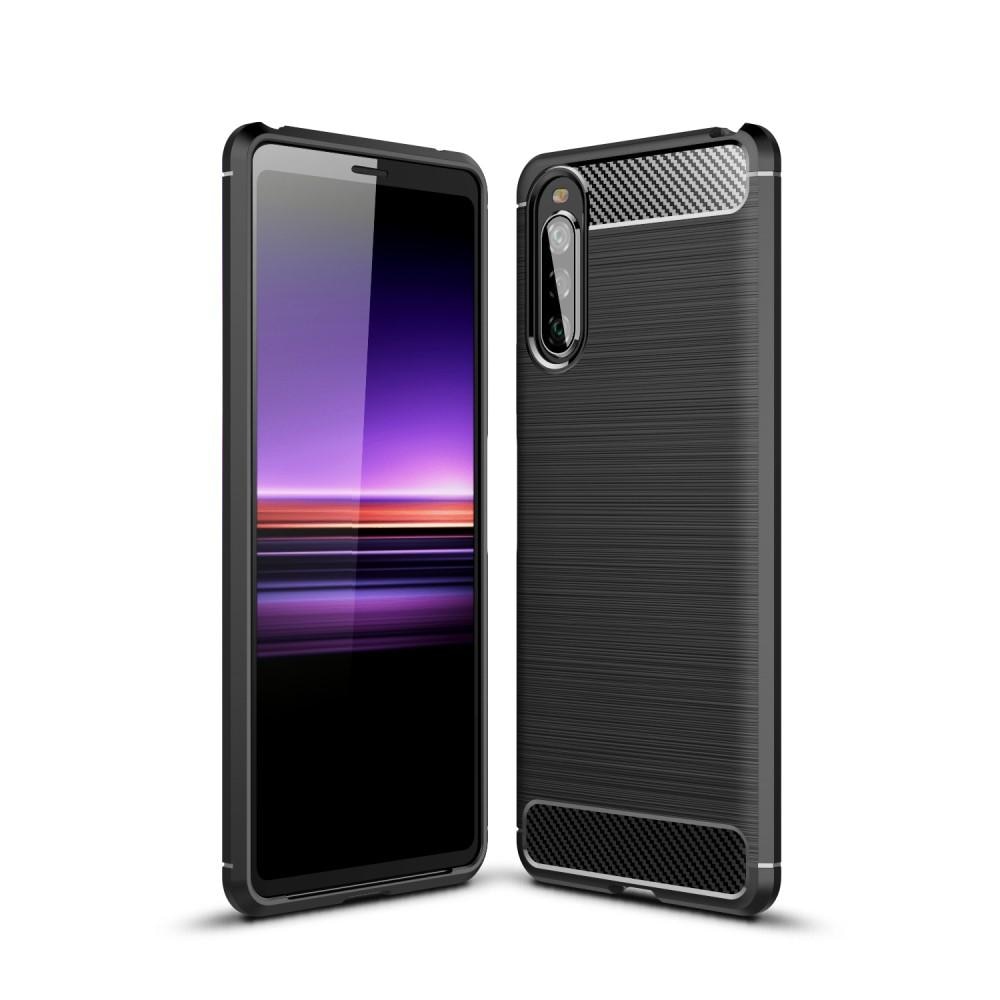 Sony Xperia 10 II Skal TPU Brushed Svart
