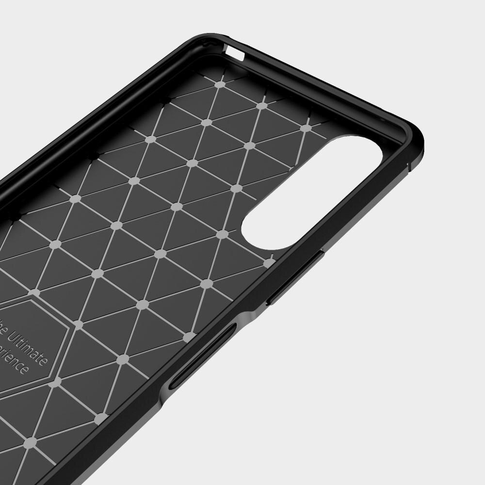 Sony Xperia 10 II Skal TPU Brushed Svart