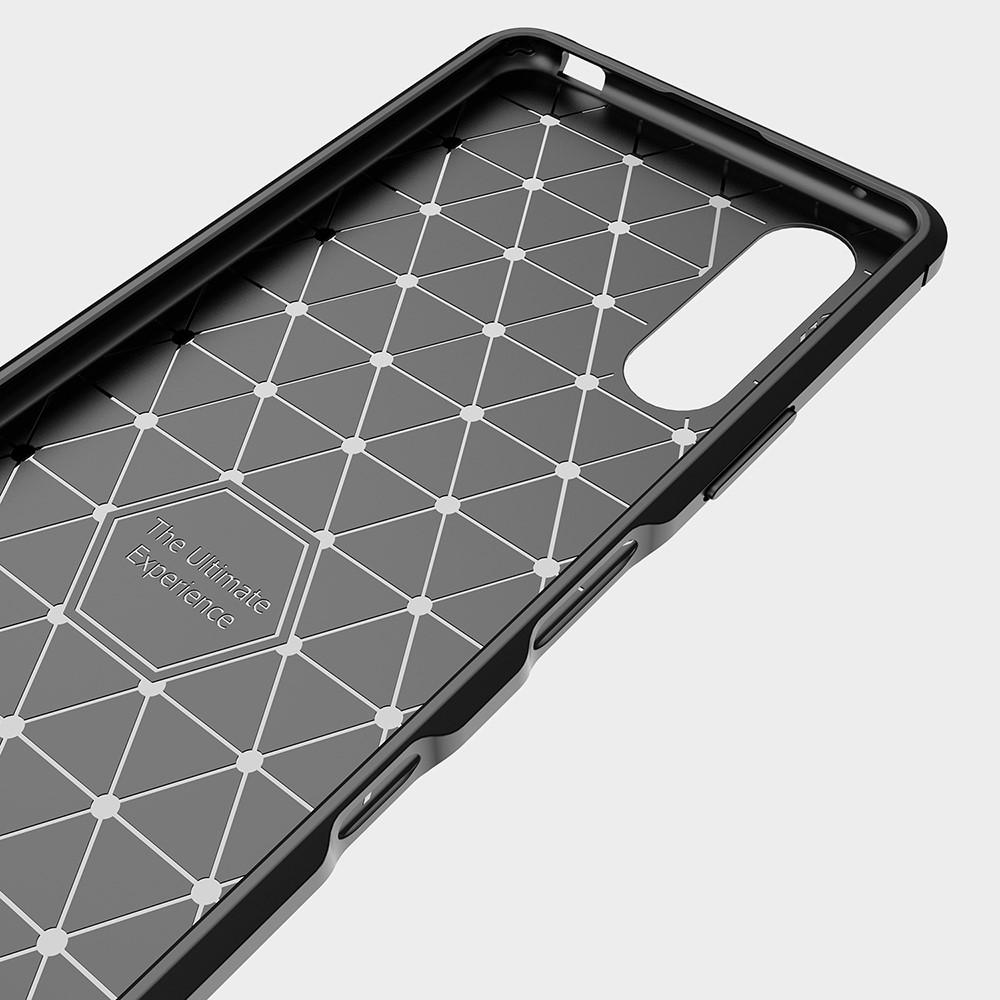 Sony Xperia 10 III Skal TPU Brushed Svart