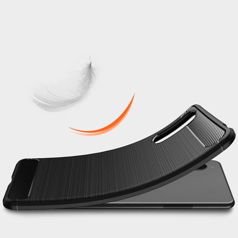 Sony Xperia 10 III Skal TPU Brushed Svart