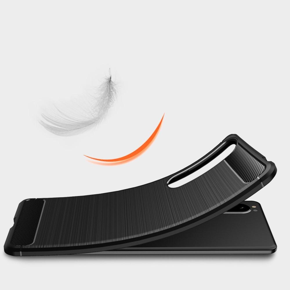 Sony Xperia 1 III Skal TPU Brushed Svart