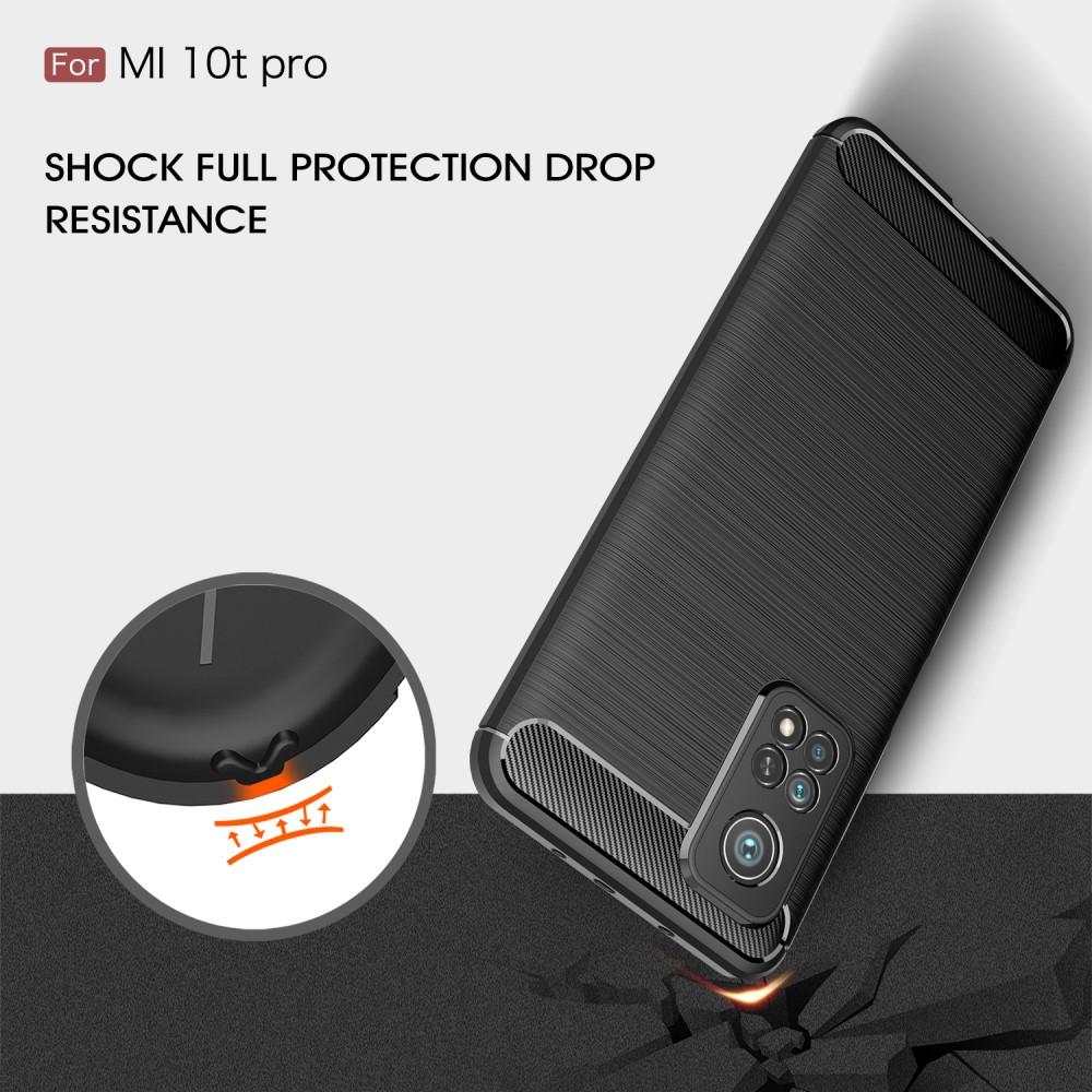 Xiaomi Mi 10T/10T Pro Skal TPU Brushed Svart