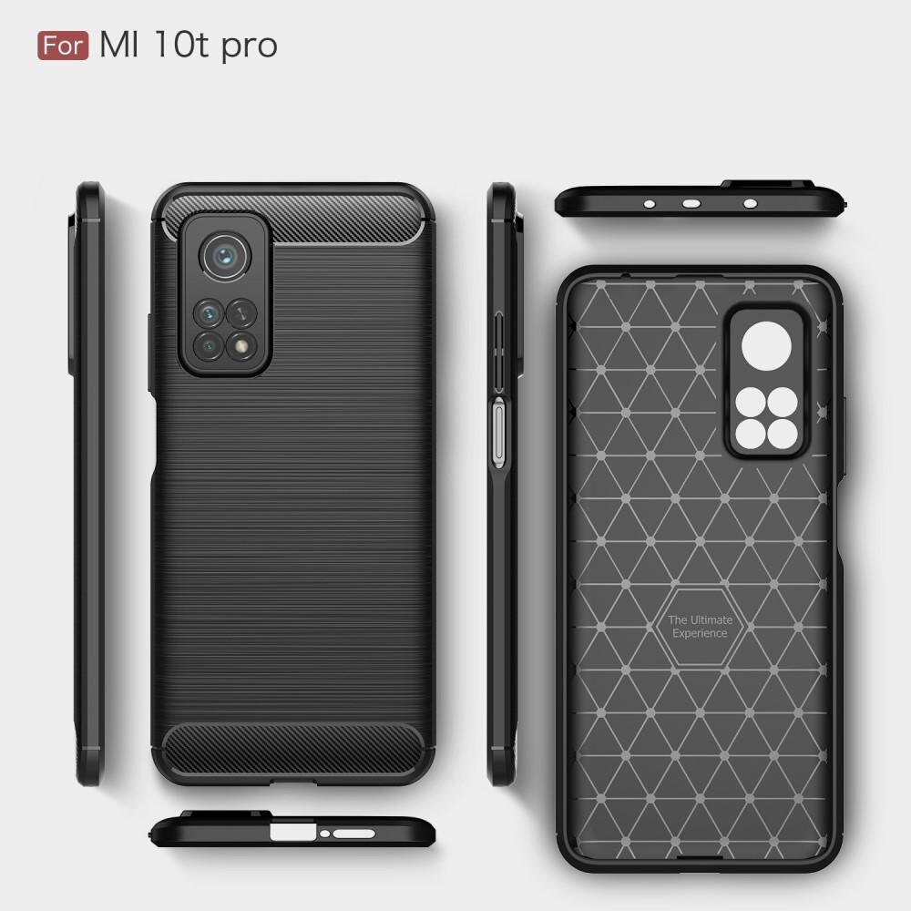 Xiaomi Mi 10T/10T Pro Skal TPU Brushed Svart