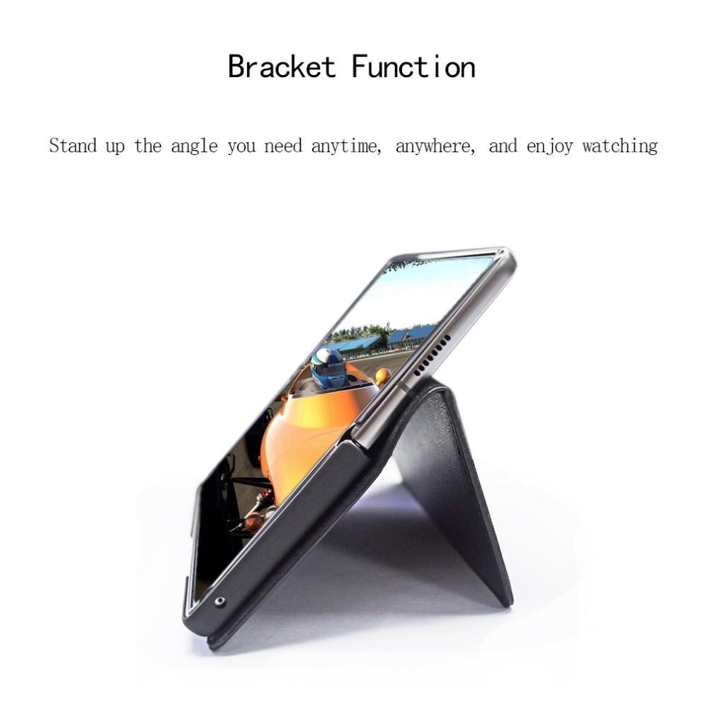Äkta Läderfodral Samsung Galaxy Z Fold2 5G svart