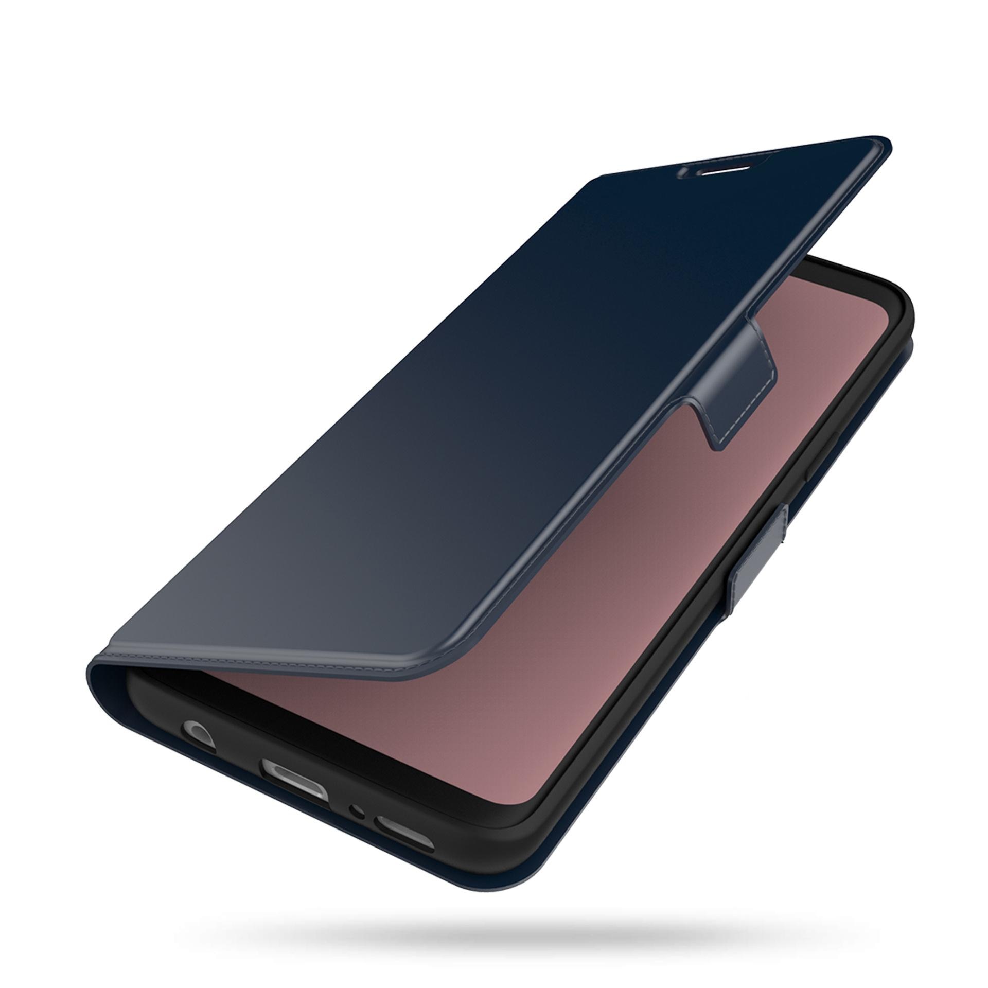 Slim Card Wallet Galaxy S21 Ultra marinblå