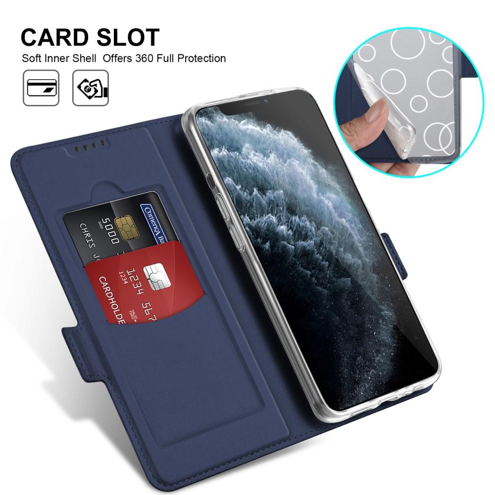 Slim Card Wallet iPhone 12/12 Pro marinblå