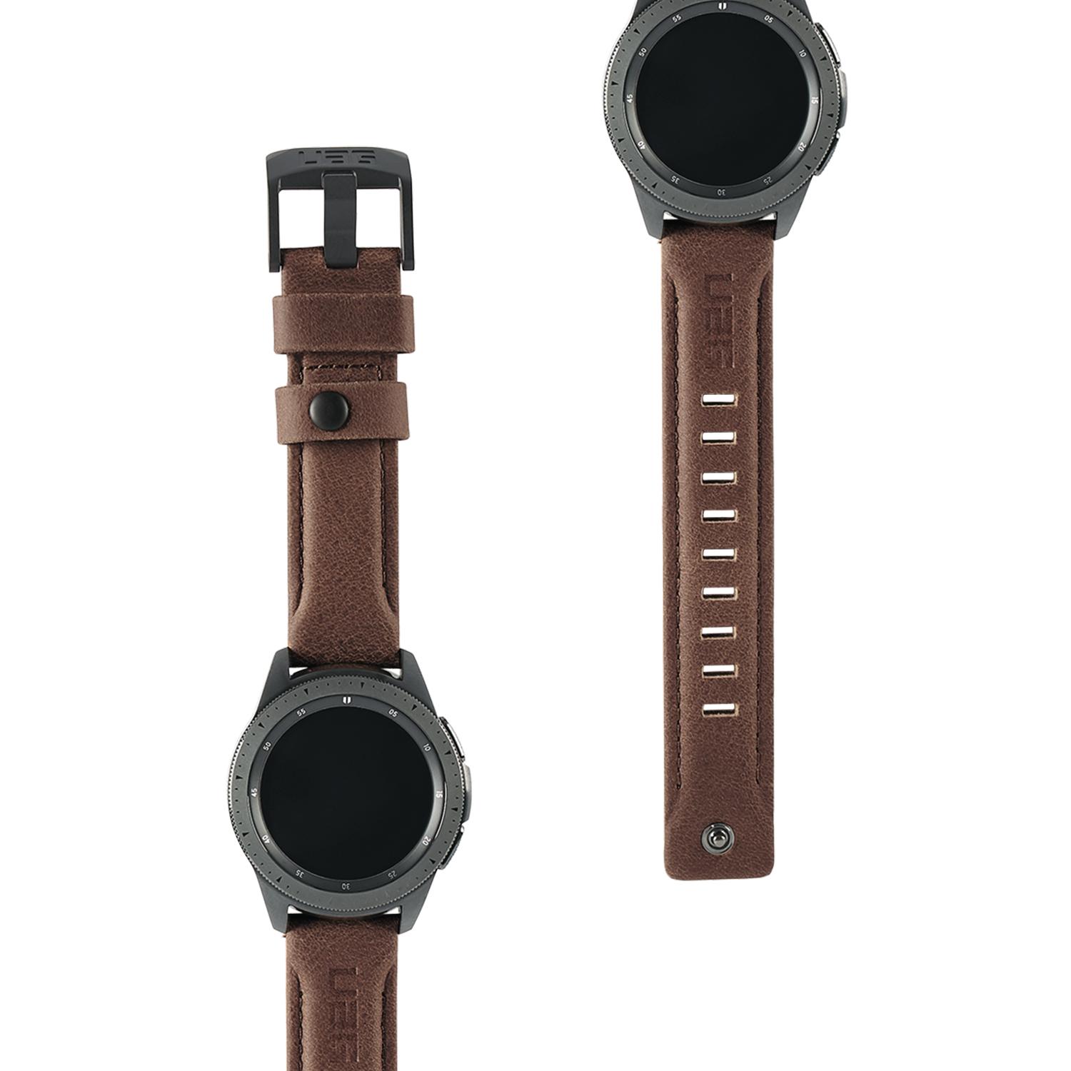 Leather Watch Strap Galaxy Watch Active/42mm Brown