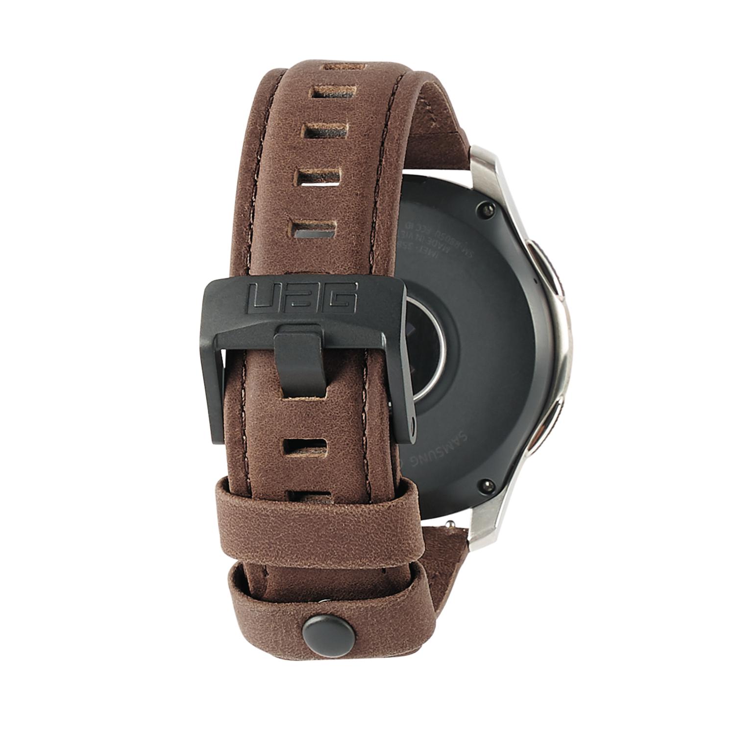Leather Watch Strap Galaxy Watch 46mm Brown