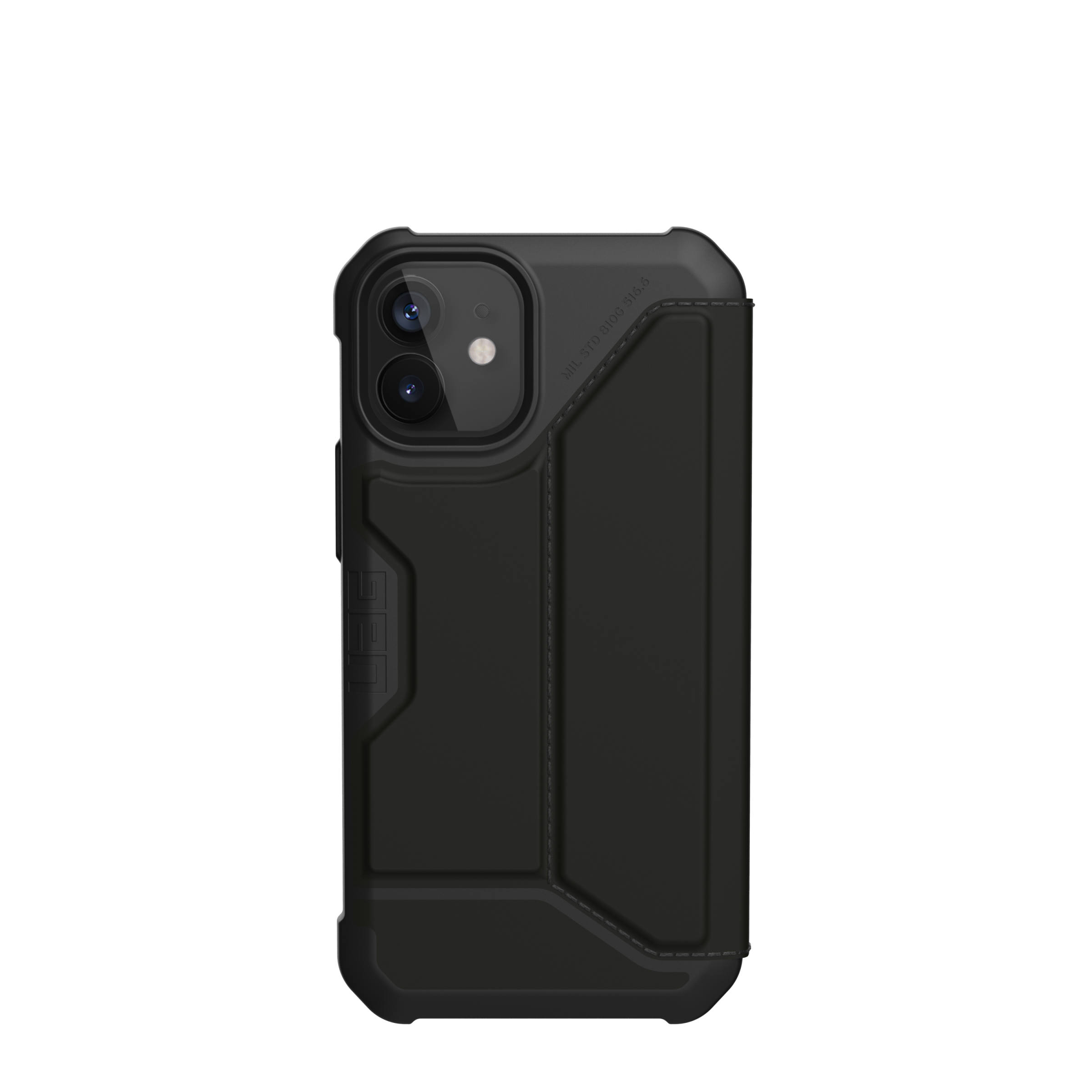 Metropolis Wallet Case iPhone 12 Mini Satin Black